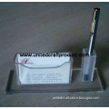 Acrylic Name Card Display Stand with Pen Holder